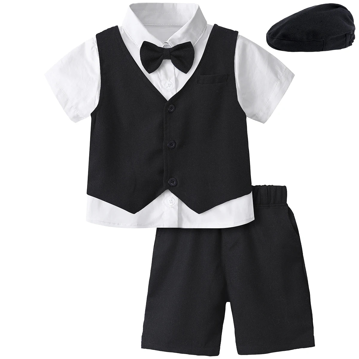 Toddler Boy 3-Piece Formal Suit Set – Wedding, Birthday & Party Outfit (12M–6Y)
