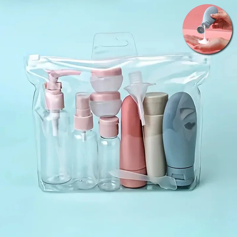 11-Piece Travel Toiletries Bottles Set — Refillable Mini Containers for Shampoo, Lotion & Skincare | Airplane & Carry-On - Babytopia32