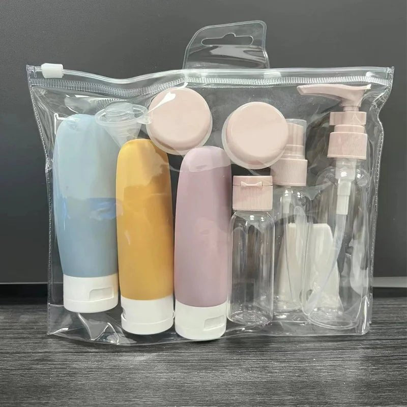 11-Piece Travel Toiletries Bottles Set — Refillable Mini Containers for Shampoo, Lotion & Skincare | Airplane & Carry-On - Babytopia32