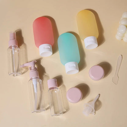 11-Piece Travel Toiletries Bottles Set — Refillable Mini Containers for Shampoo, Lotion & Skincare | Airplane & Carry-On - Babytopia32