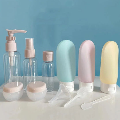 11-Piece Travel Toiletries Bottles Set — Refillable Mini Containers for Shampoo, Lotion & Skincare | Airplane & Carry-On - Babytopia32