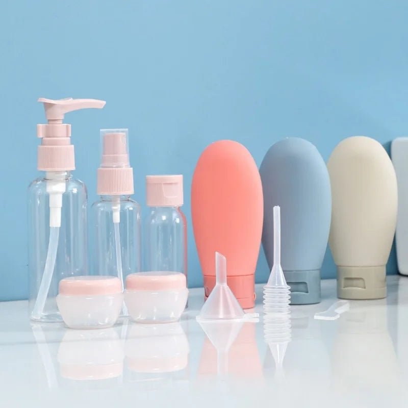 11-Piece Travel Toiletries Bottles Set — Refillable Mini Containers for Shampoo, Lotion & Skincare | Airplane & Carry-On - Babytopia32