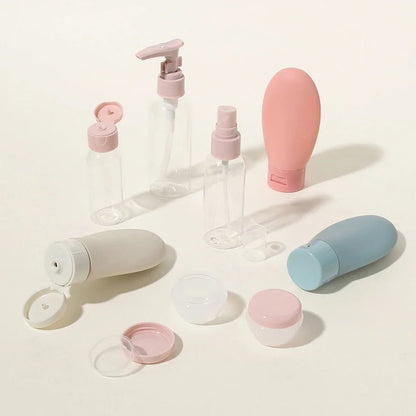 11-Piece Travel Toiletries Bottles Set — Refillable Mini Containers for Shampoo, Lotion & Skincare | Airplane & Carry-On - Babytopia32