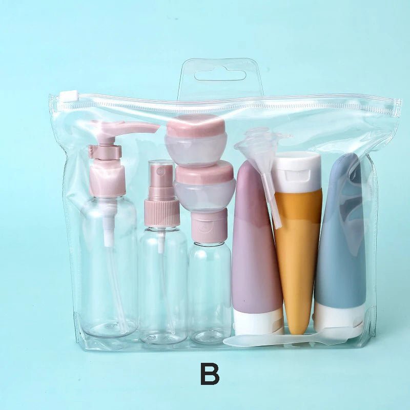 11-Piece Travel Toiletries Bottles Set — Refillable Mini Containers for Shampoo, Lotion & Skincare | Airplane & Carry-On - Babytopia32