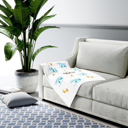 Congratulations New Baby Swaddle Blanket — 30×40" Jersey Wrap | Hospital Photo Prop & Newborn Gift