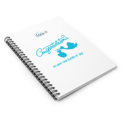 New Baby Congratulations Spiral Notebook — Ruled Journal & Baby Shower Keepsake Gift