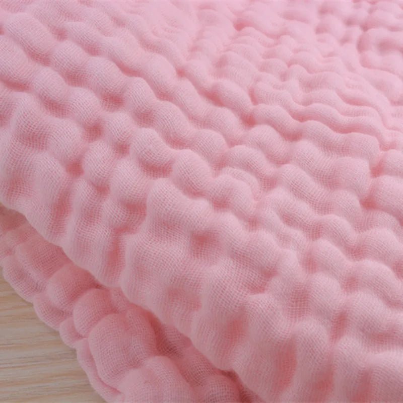 6-Layer Muslin Baby Swaddle Blanket — 105×105cm Soft Cotton Wrap, Bath Towel & Stroller Cover - Babytopia32