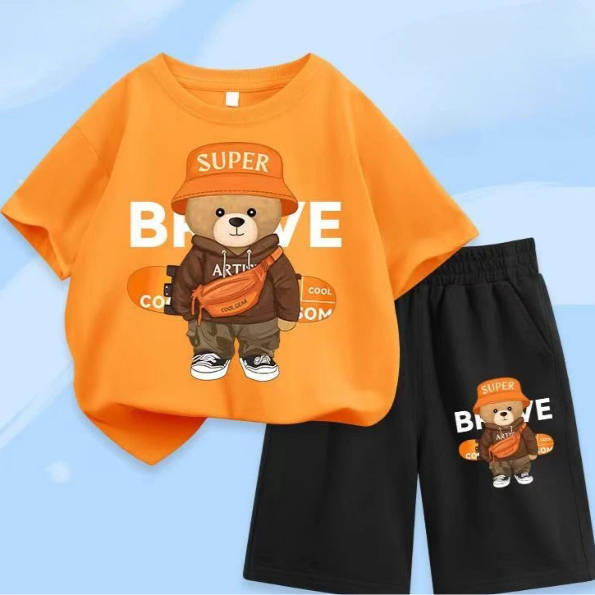 Cartoon T-Shirt and Shorts - Babytopia32