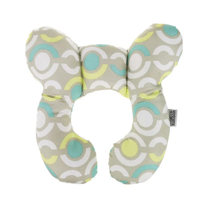 Neck pillow with circular pattern on a white background