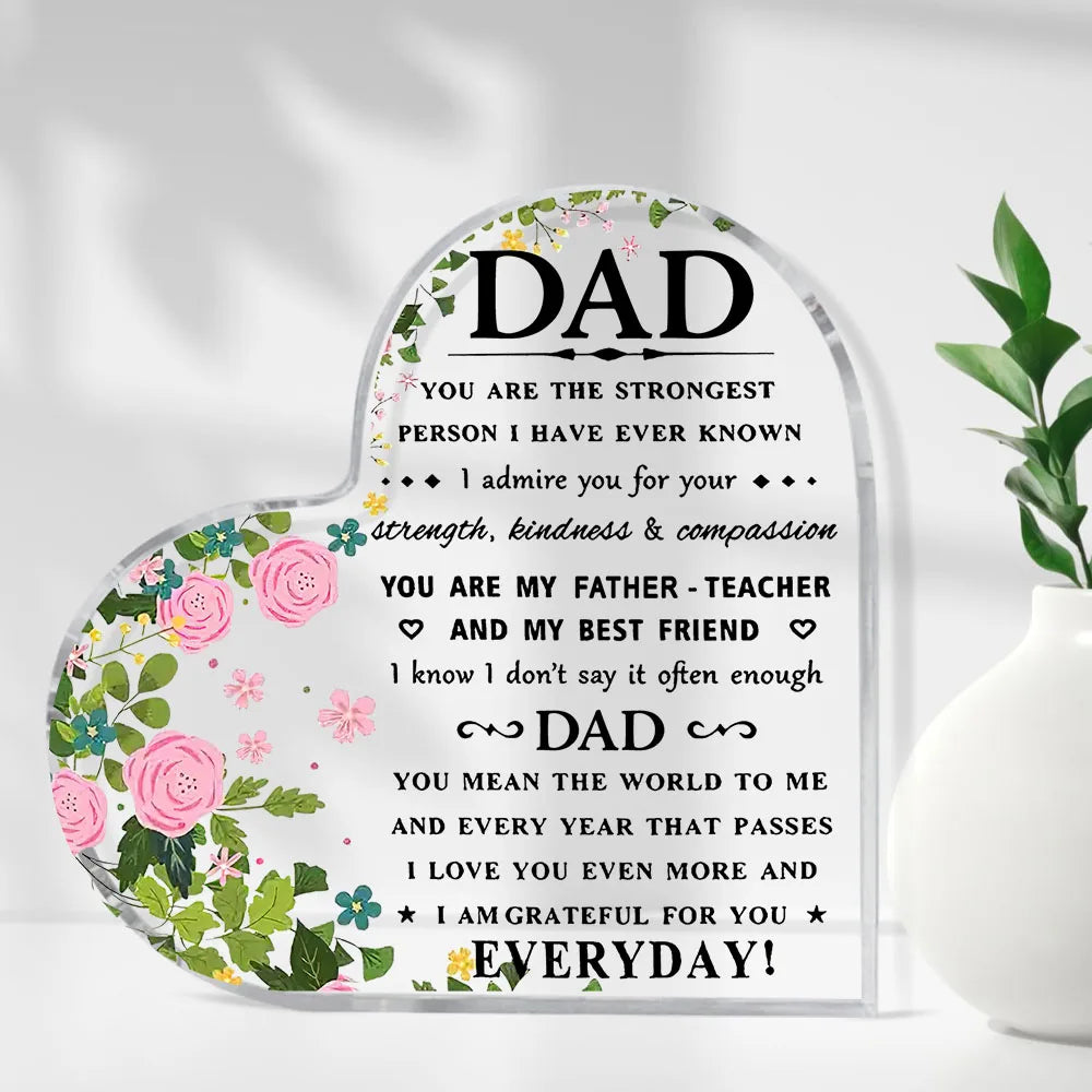 I Love You Mom Acrylic Keepsake Gift – Heartfelt Birthday & Mother’s Day Gift from Son or Daughter