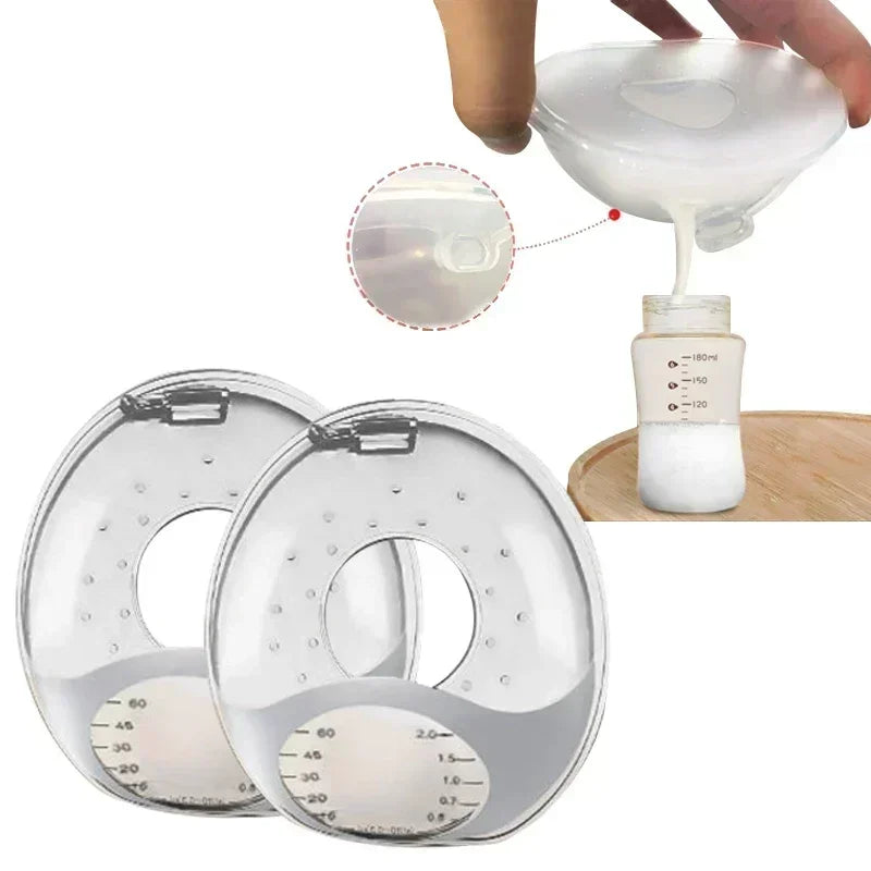 Silicone Breast Milk Collector – Wearable Anti-Spill Nursing Pad & Nipple Protector