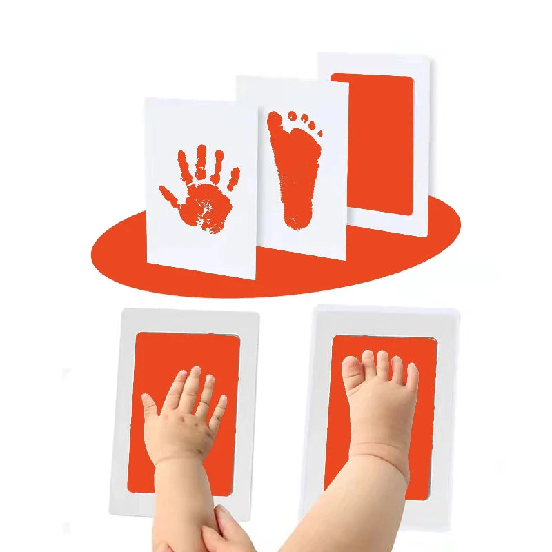 Newborn Baby Hand & Footprint Ink Pad Kit – Safe, Inkless Memory Keepsake