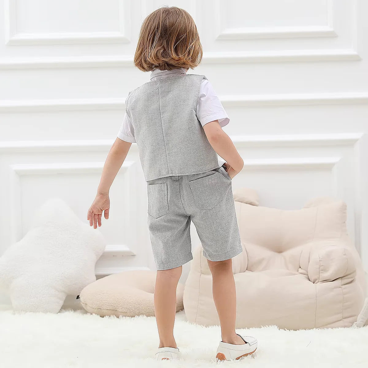 Toddler Boy 3-Piece Formal Suit Set – Wedding, Birthday & Party Outfit (12M–6Y)