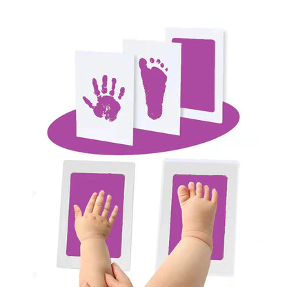 Newborn Baby Hand & Footprint Ink Pad Kit – Safe, Inkless Memory Keepsake