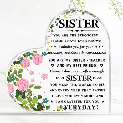 I Love You Mom Acrylic Keepsake Gift – Heartfelt Birthday & Mother’s Day Gift from Son or Daughter