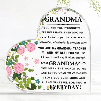 I Love You Mom Acrylic Keepsake Gift – Heartfelt Birthday & Mother’s Day Gift from Son or Daughter