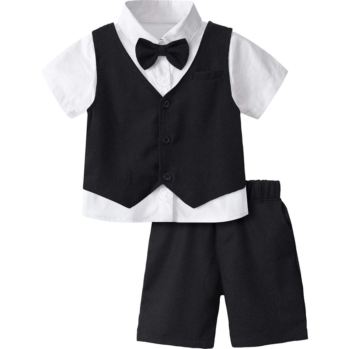 Toddler Boy 3-Piece Formal Suit Set – Wedding, Birthday & Party Outfit (12M–6Y)