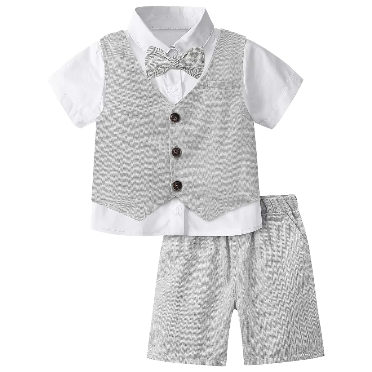 Toddler Boy 3-Piece Formal Suit Set – Wedding, Birthday & Party Outfit (12M–6Y)