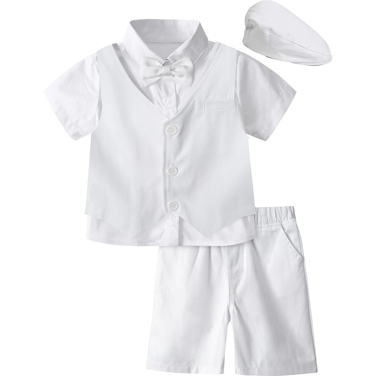Toddler Boy 3-Piece Formal Suit Set – Wedding, Birthday & Party Outfit (12M–6Y)