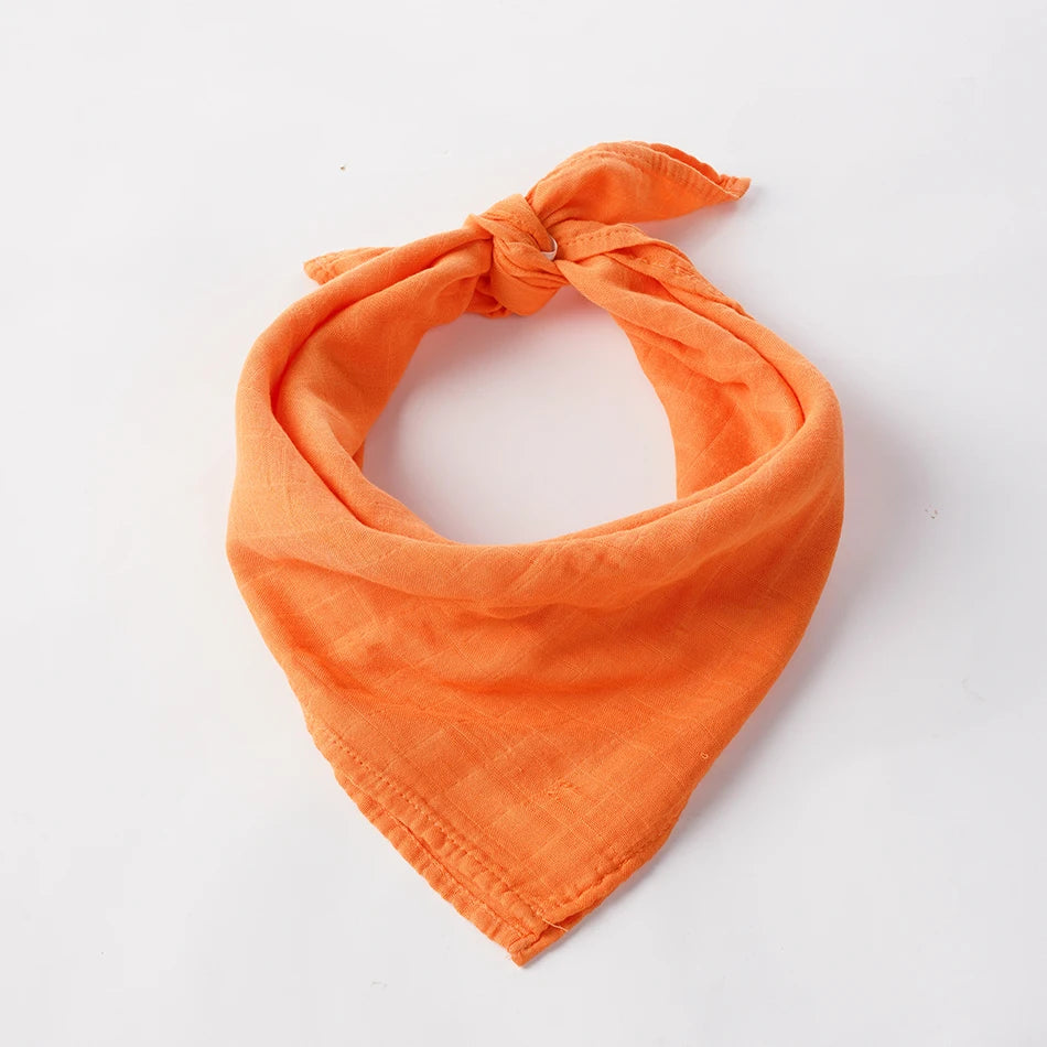 Orange bandana on a white background