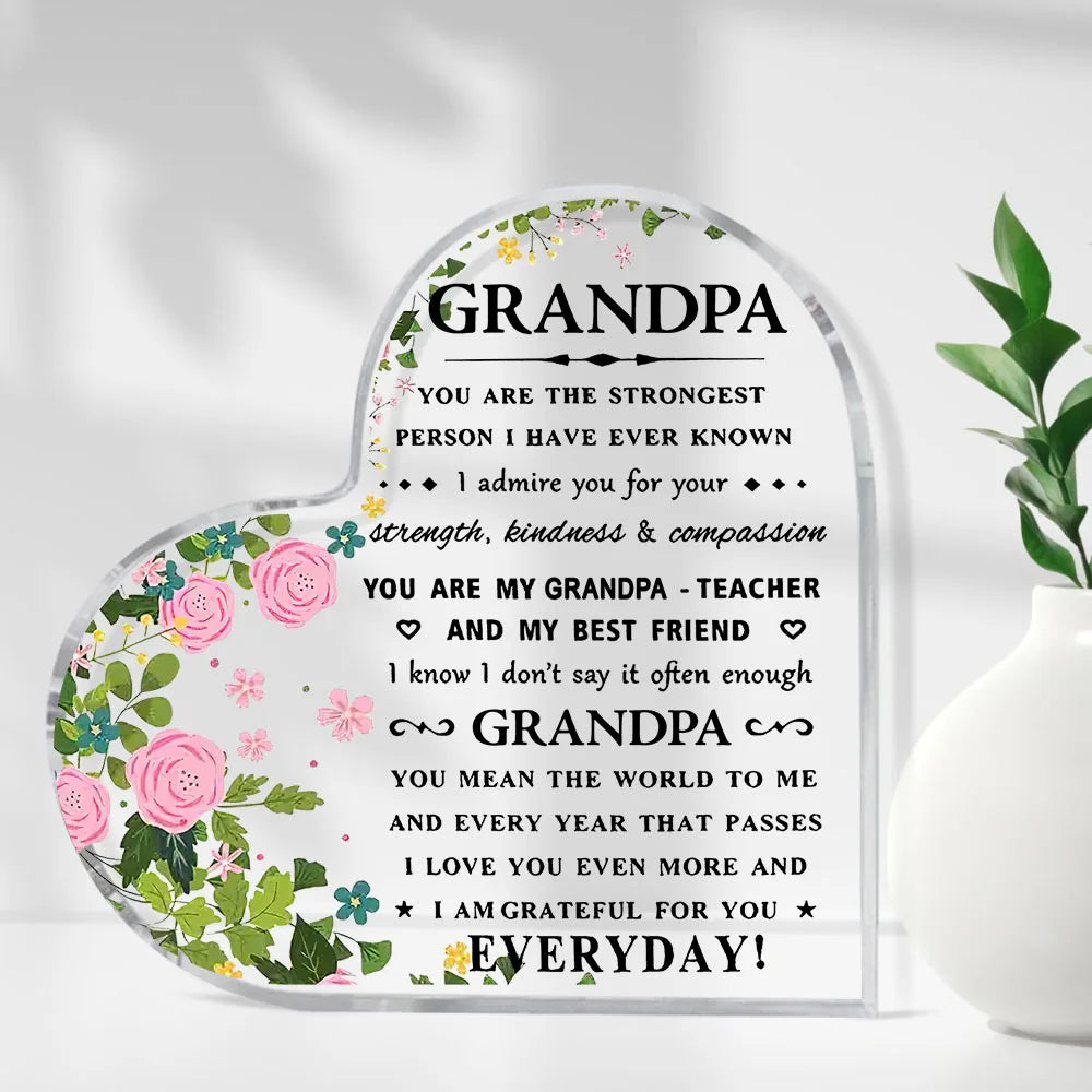 I Love You Mom Acrylic Keepsake Gift – Heartfelt Birthday & Mother’s Day Gift from Son or Daughter