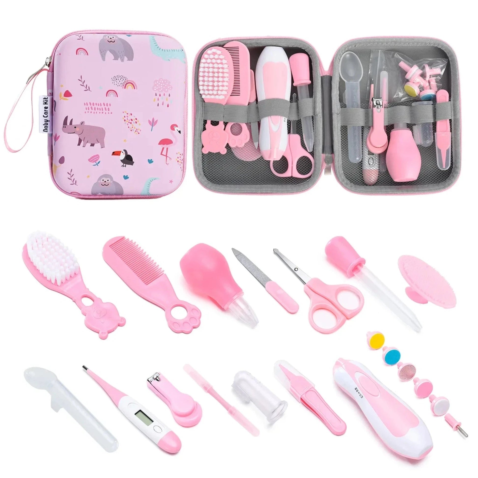 Baby Care Kit 20-Piece Set – Nasal Aspirator, Nail Clipper, Scissors & Daily Cleaning Essentials - Babytopia32
