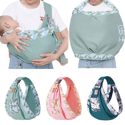 Baby Wrap Newborn Sling & Nursing Cover | Dual-Use Mesh Carrier for 0–36M - Babytopia32