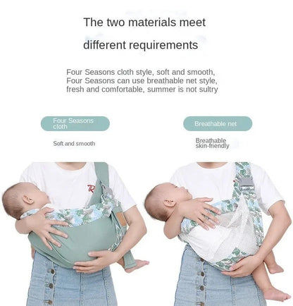 Baby Wrap Newborn Sling & Nursing Cover | Dual-Use Mesh Carrier for 0–36M - Babytopia32