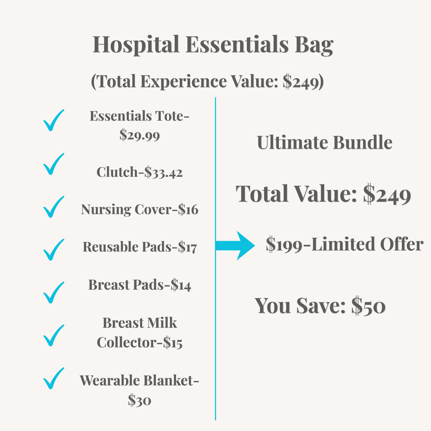 Hospital Bag Essentials Kit - Babytopia32