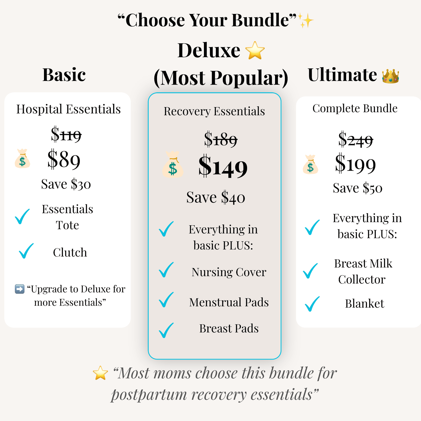 Hospital Bag Essentials Kit - Babytopia32