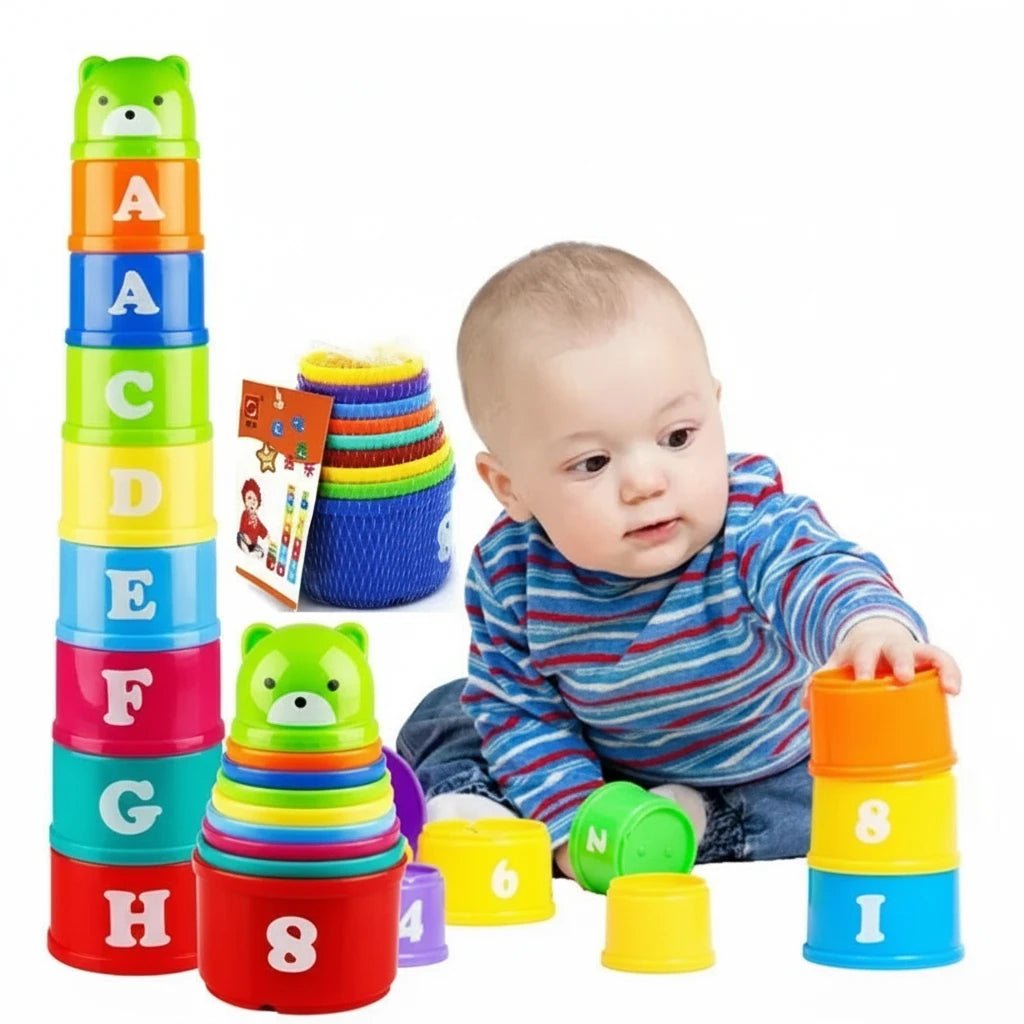 Kids Stacking Cup Speed Game – Educational Numbers, Letters & Shapes Toy (Ages 7–12) - Babytopia32