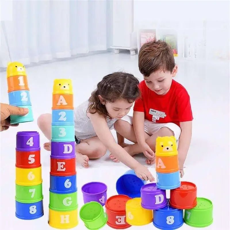 Kids Stacking Cup Speed Game – Educational Numbers, Letters & Shapes Toy (Ages 7–12) - Babytopia32