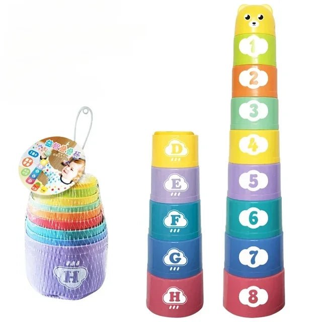Kids Stacking Cup Speed Game – Educational Numbers, Letters & Shapes Toy (Ages 7–12) - Babytopia32