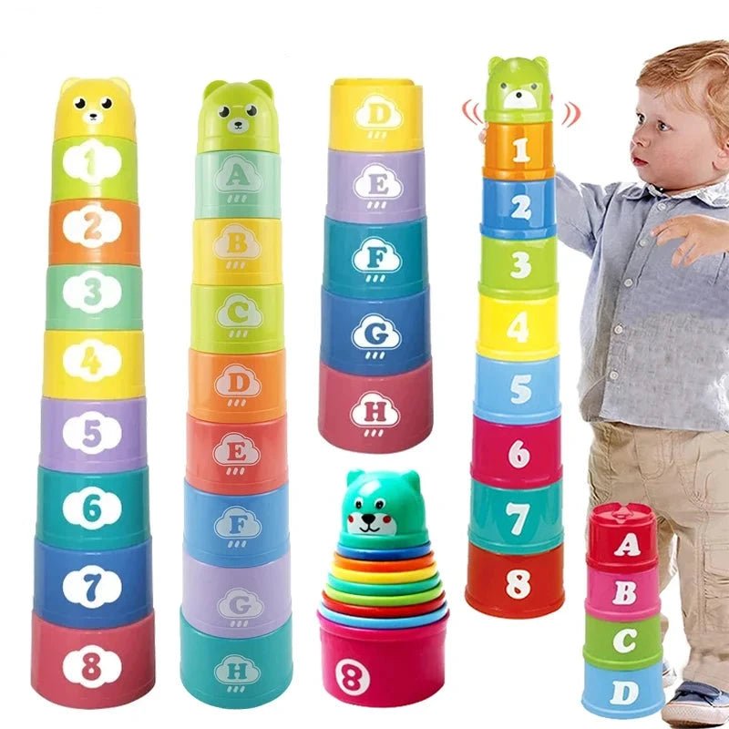 Kids Stacking Cup Speed Game – Educational Numbers, Letters & Shapes Toy (Ages 7–12) - Babytopia32