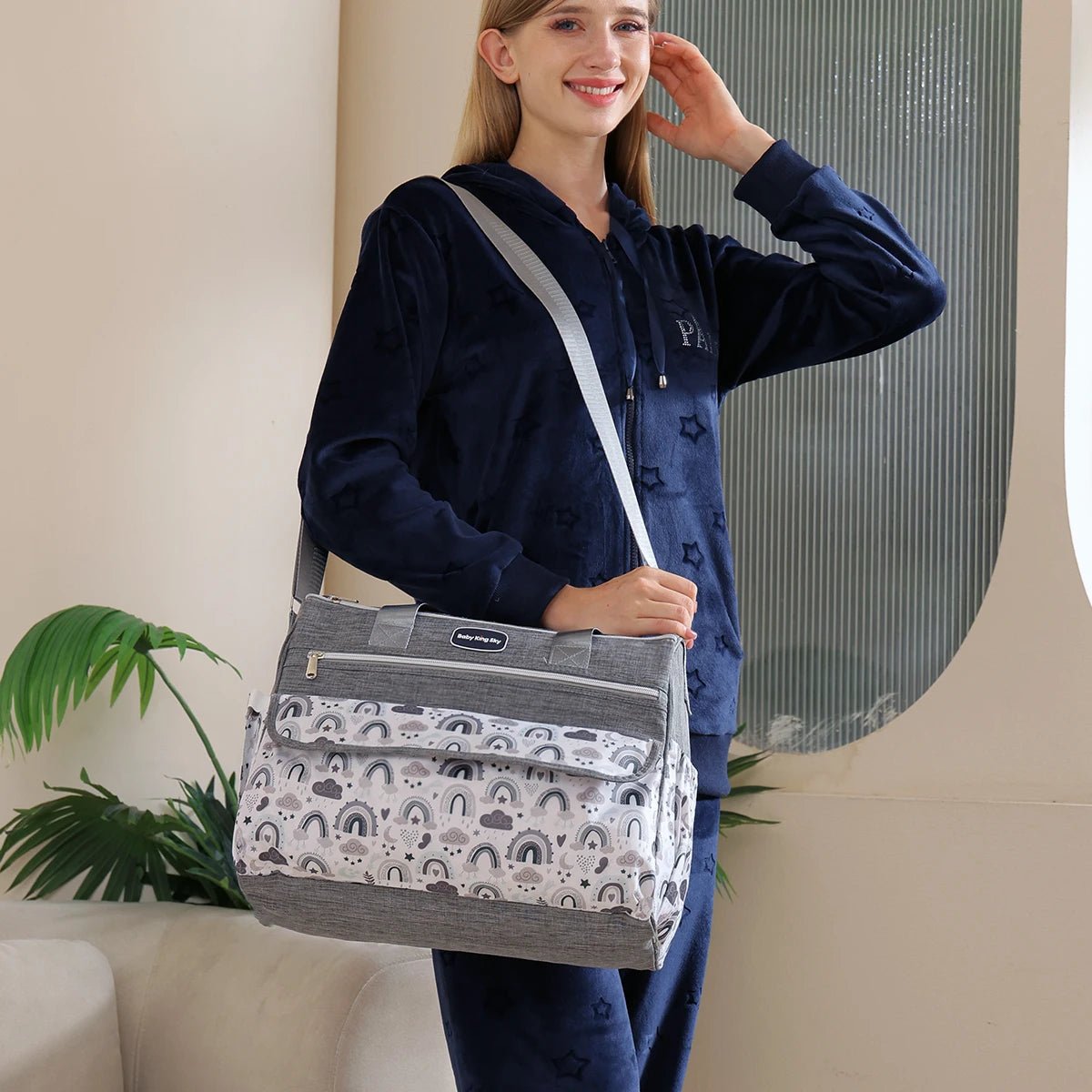 Large Capacity Mommy Diaper Bag | Stylish Single Shoulder Baby Bag for Moms - Babytopia32