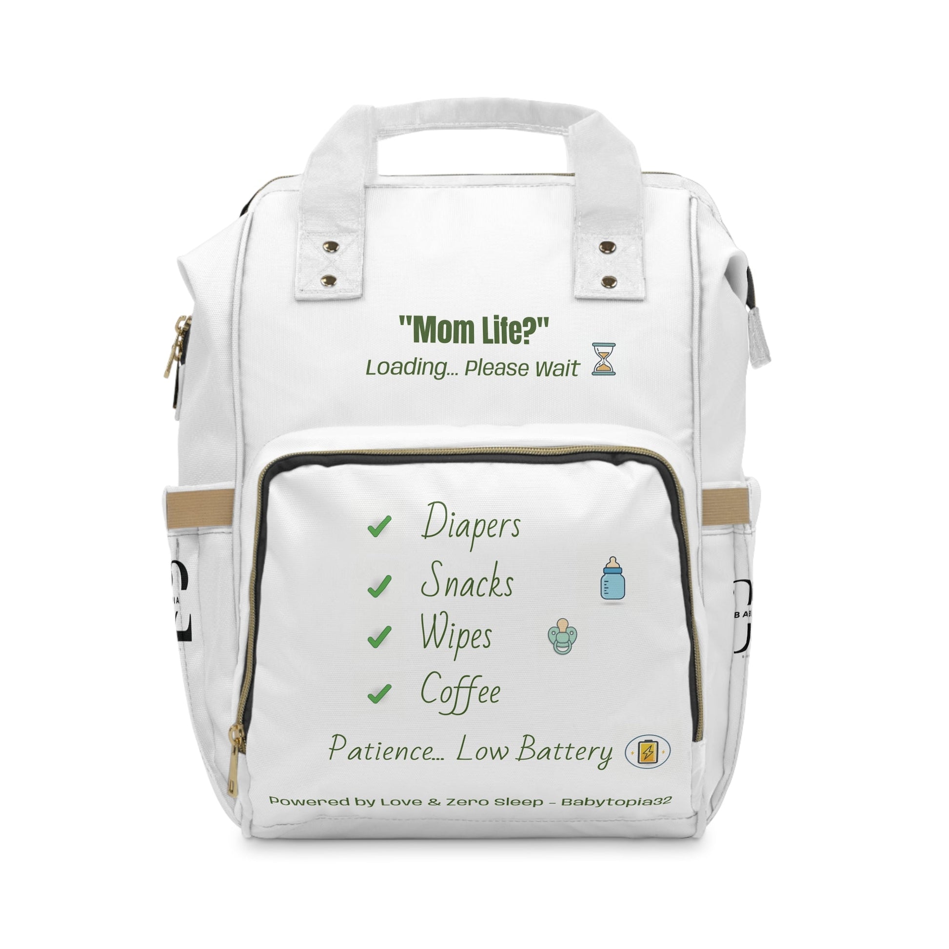Mom Life Diaper Bag Backpack — Multifunctional Baby Backpack - Babytopia32