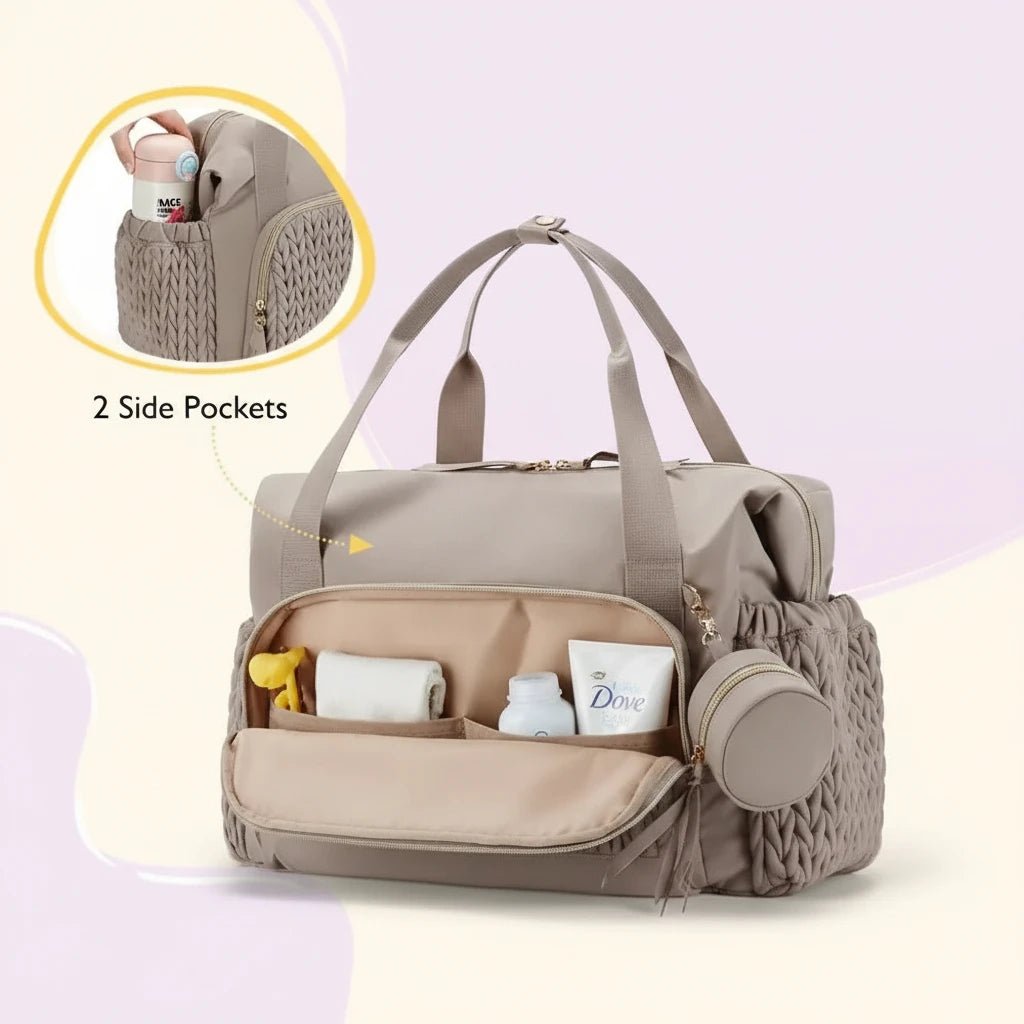 Multifunctional Mommy Diaper Bag | Large Capacity Stroller Organizer & Pacifier Storage - Babytopia32