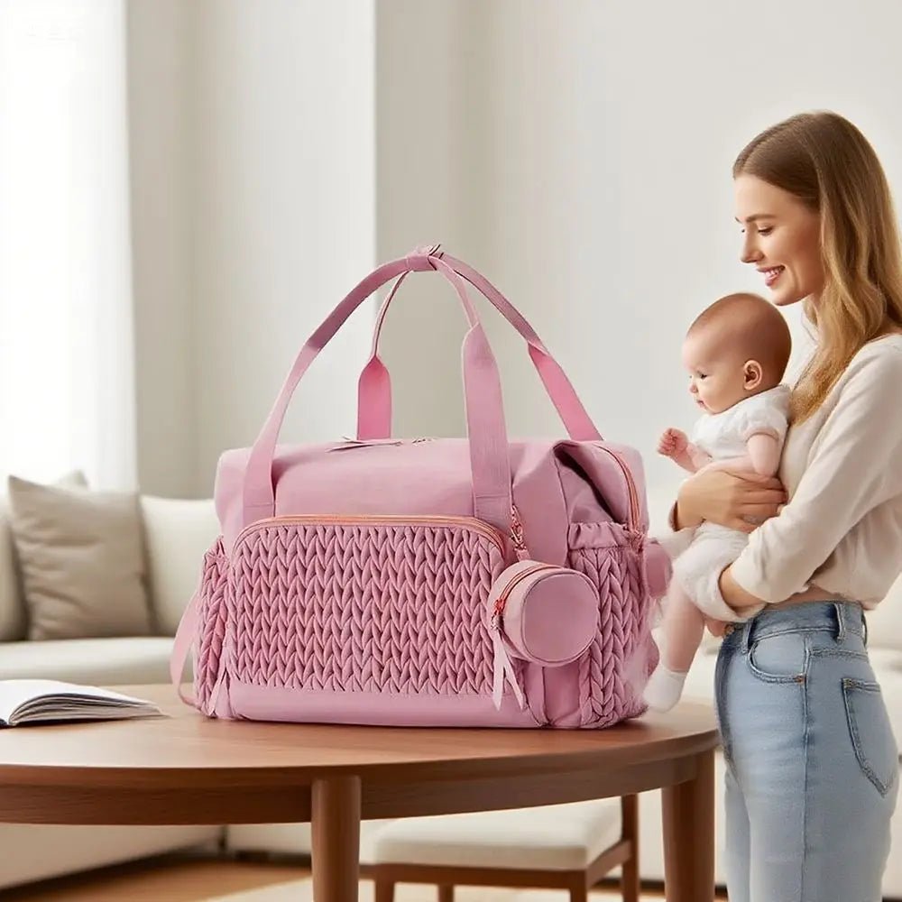 Multifunctional Mommy Diaper Bag | Large Capacity Stroller Organizer & Pacifier Storage - Babytopia32