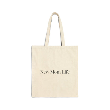 New Mom Life Tote bag | Cotton Canvas Mom Tote, Baby Essentials Shopper - Babytopia32