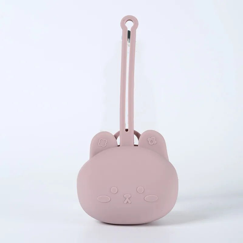 Portable Silicone Pacifier Storage Case — Drop-Proof Paci Holder with Lanyard for Babies 6M+ - Babytopia32