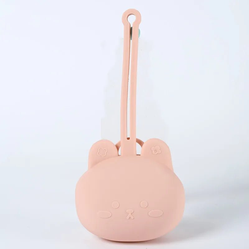 Portable Silicone Pacifier Storage Case — Drop-Proof Paci Holder with Lanyard for Babies 6M+ - Babytopia32