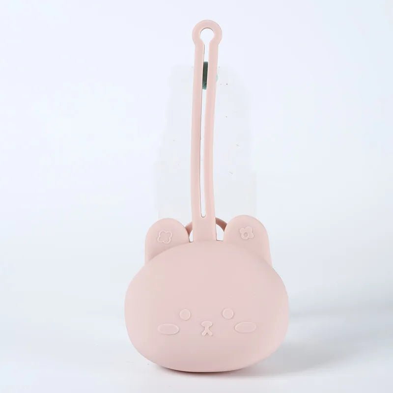 Portable Silicone Pacifier Storage Case — Drop-Proof Paci Holder with Lanyard for Babies 6M+ - Babytopia32