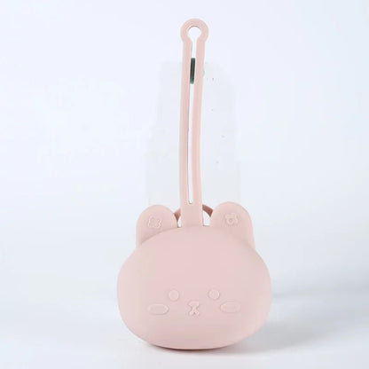 Portable Silicone Pacifier Storage Case — Drop-Proof Paci Holder with Lanyard for Babies 6M+ - Babytopia32