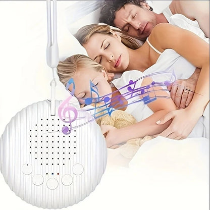 Portable White Noise Sleep Machine — 12 Soothing Sounds, USB Rechargeable, Timer & Volume Control - Babytopia32