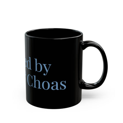 Powered by Coffee and Chaos Mug | Black Coffee Mug 11oz 15oz - Babytopia32