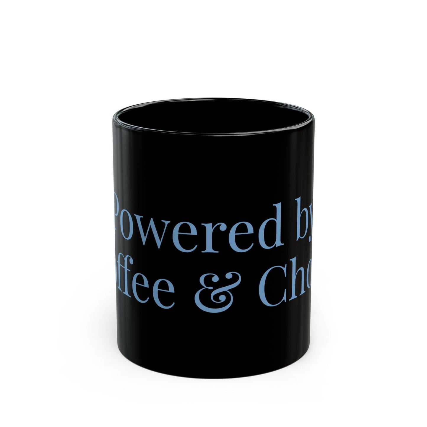 Powered by Coffee and Chaos Mug | Black Coffee Mug 11oz 15oz - Babytopia32