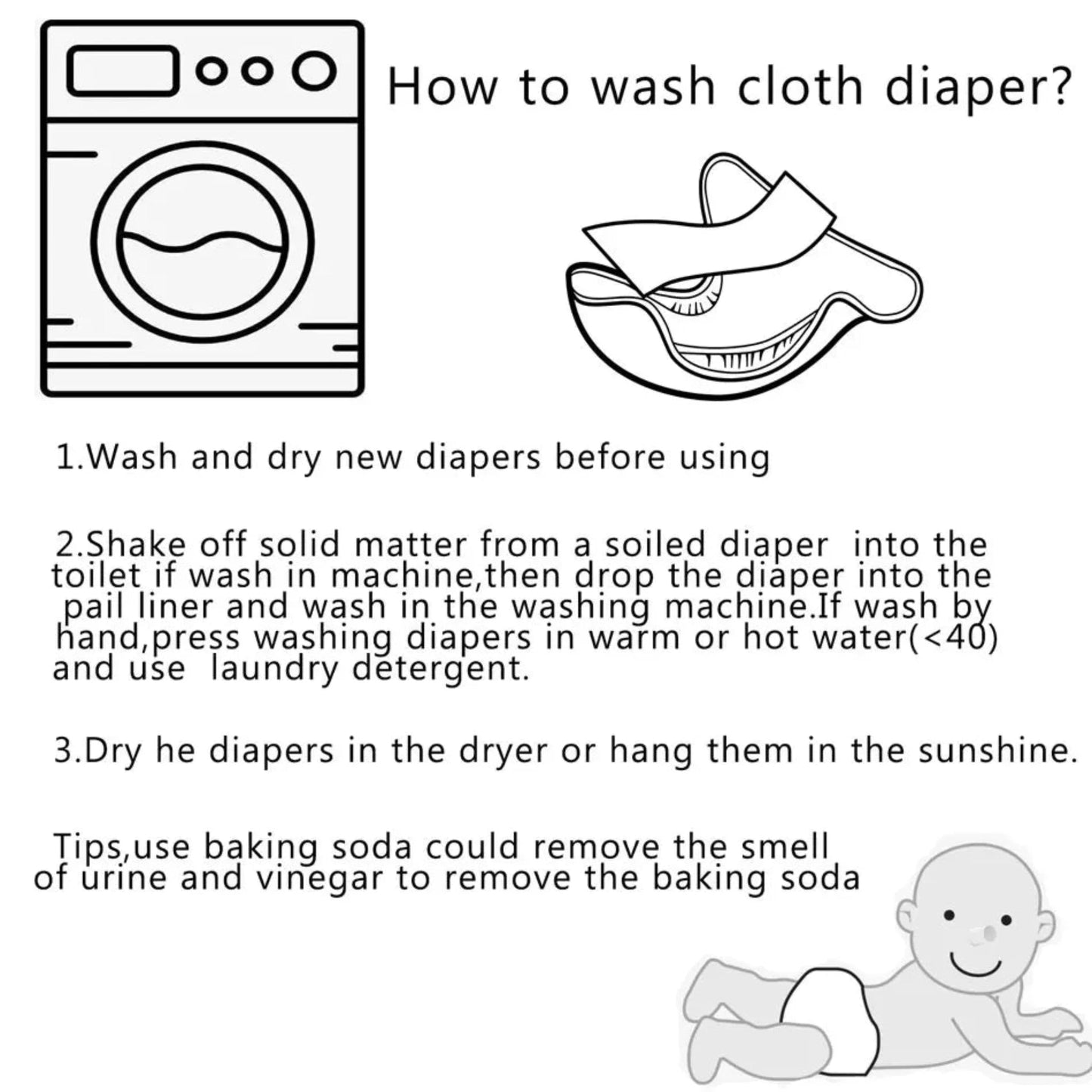 Reusable Baby Diaper - Babytopia32