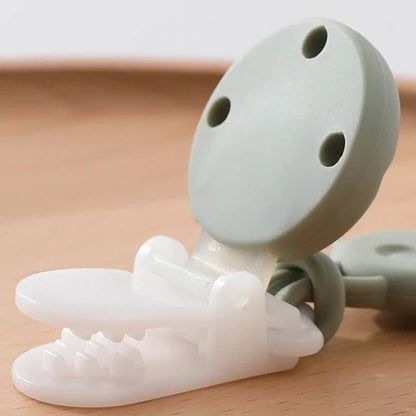 Silicone Pacifier Clips — BPA Free One-Piece Holder for Baby Boys & Girls | Giraffe & Dinosaur Designs - Babytopia32