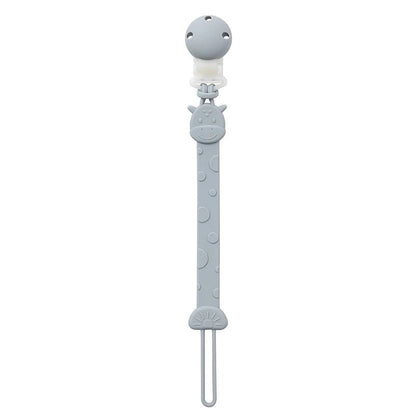 Silicone Pacifier Clips — BPA Free One-Piece Holder for Baby Boys & Girls | Giraffe & Dinosaur Designs - Babytopia32