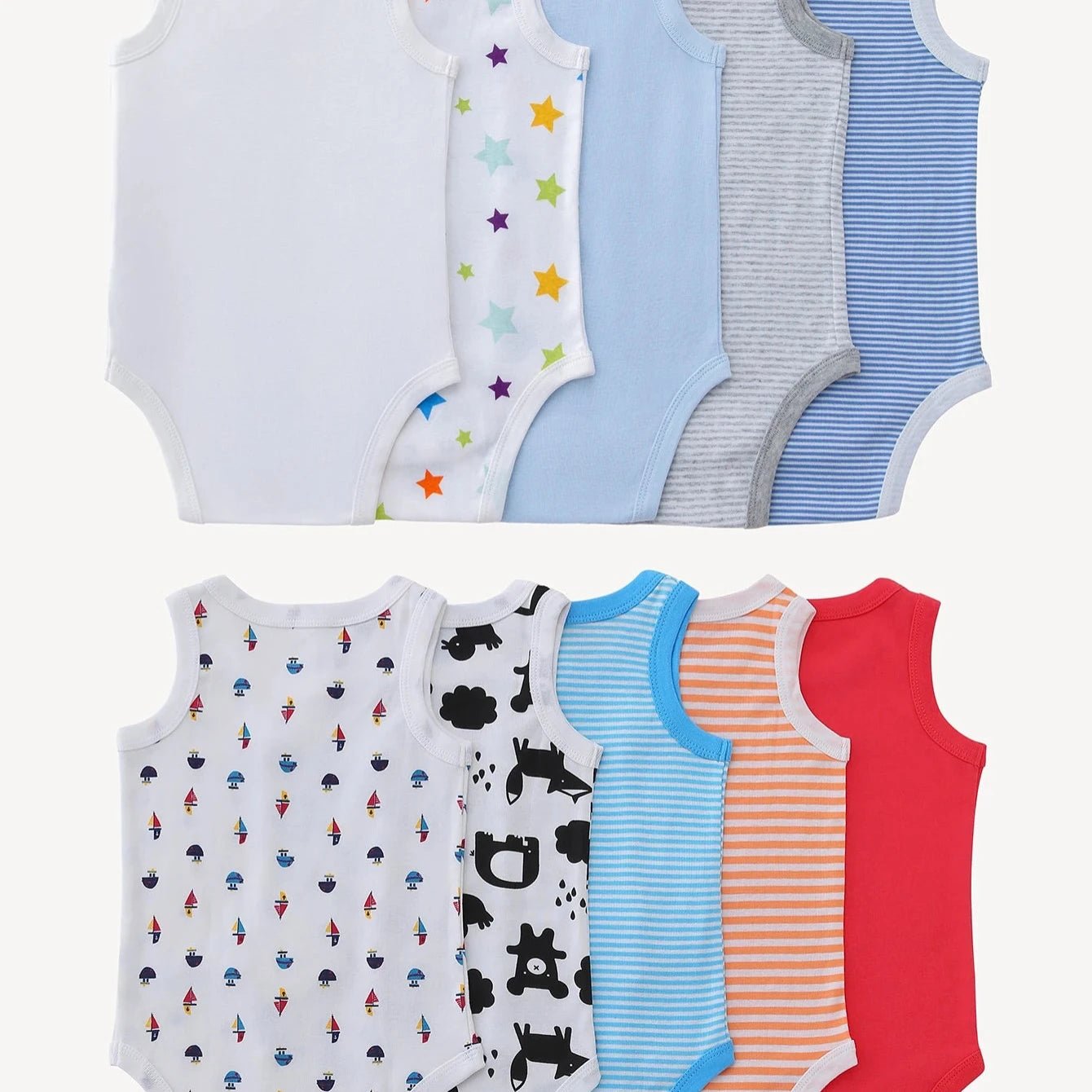 Summer Sleeveless Bodysuits - Babytopia32